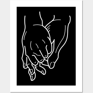 Hands Togetherness - inseparable friendship Posters and Art